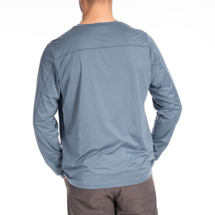 KLIM STATIC PEAK LONG SLEEVE SHIRT - BLUE FUSION