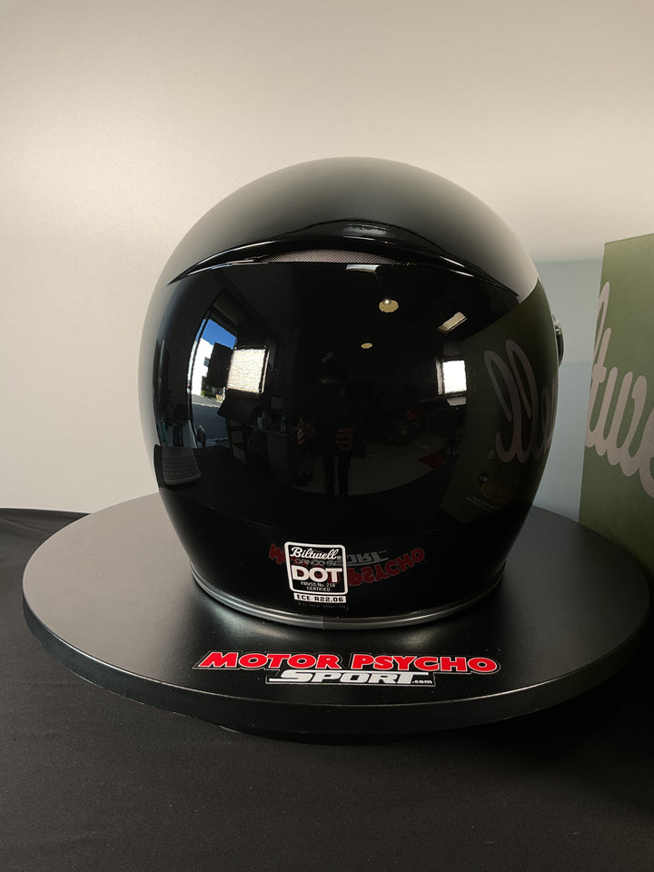 Biltwell Gringo SV ECE Helmet - Gloss Black - Size Medium - Used Like New