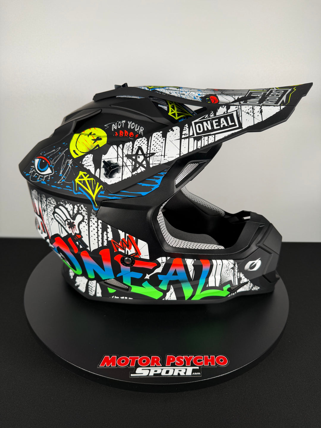 O'Neal 2 SRS Rancid V.24 Helmet Black/White - Size XL - OPEN BOX