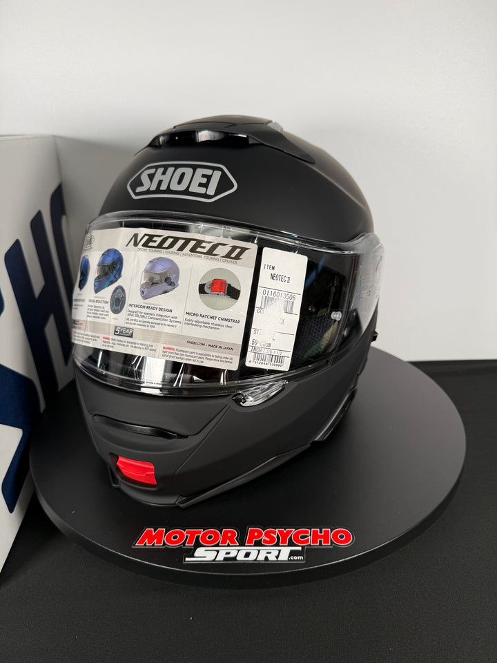 Shoei Neotec II Modular Helmet - Matte Black - Size Large - USED / OPEN BOX - FINAL SALE / NO RETURNS