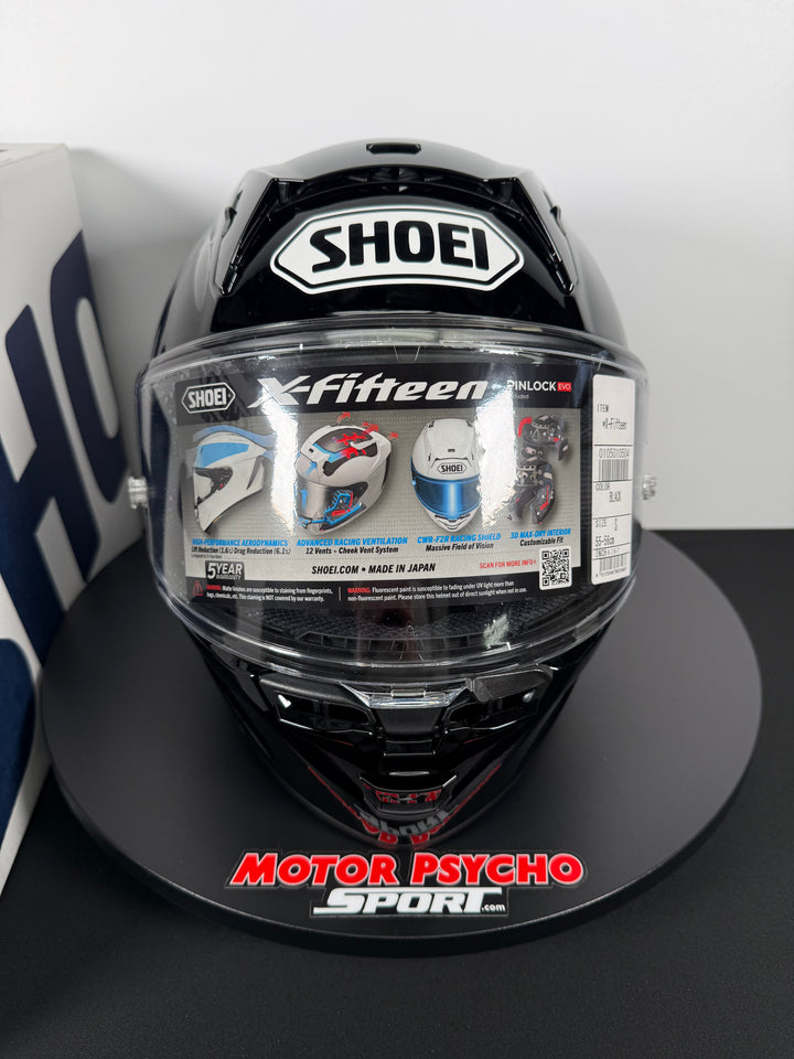 Shoei X-15 Helmet - Gloss Black - Size S - USED / OPEN BOX
