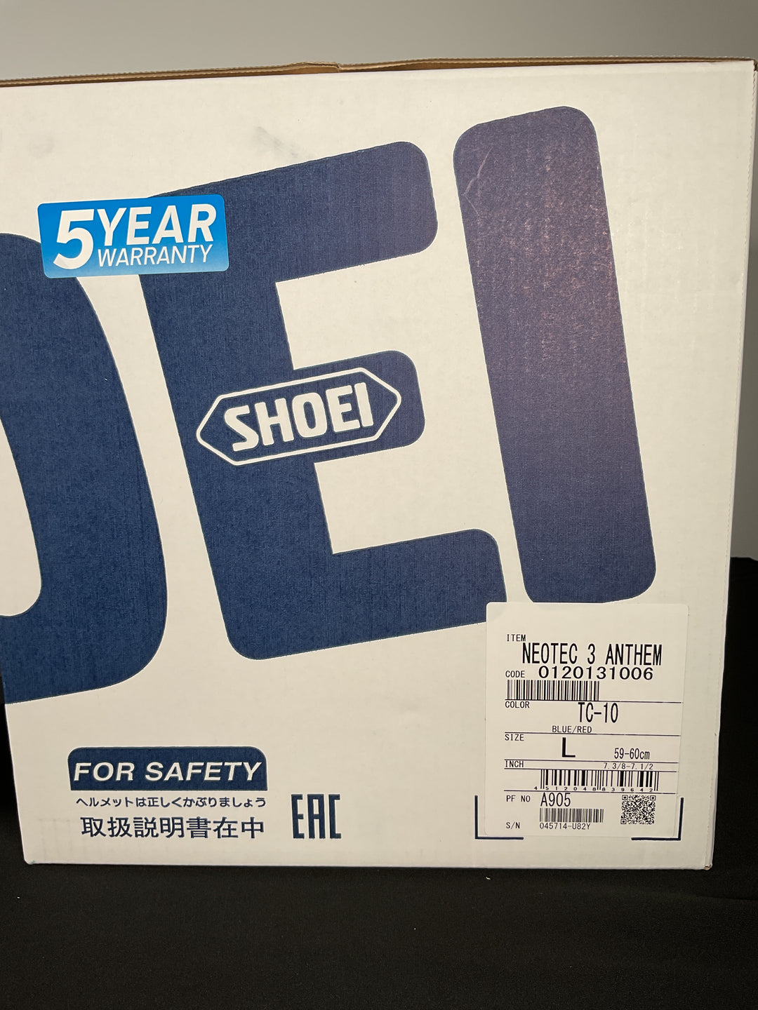 Shoei Neotec 3 Anthem Modular Helmet - TC-10 - Size L - Used Open Box