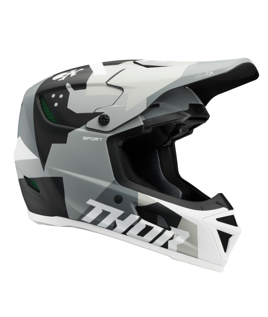 Thor - Reflex Sport Carbon Helmet - Carbon Brave MIPS Gray/White