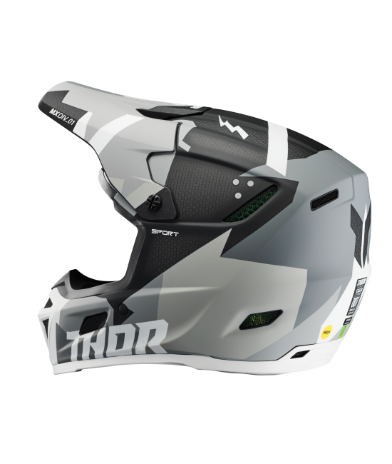 Thor - Reflex Sport Carbon Helmet - Carbon Brave MIPS Gray/White