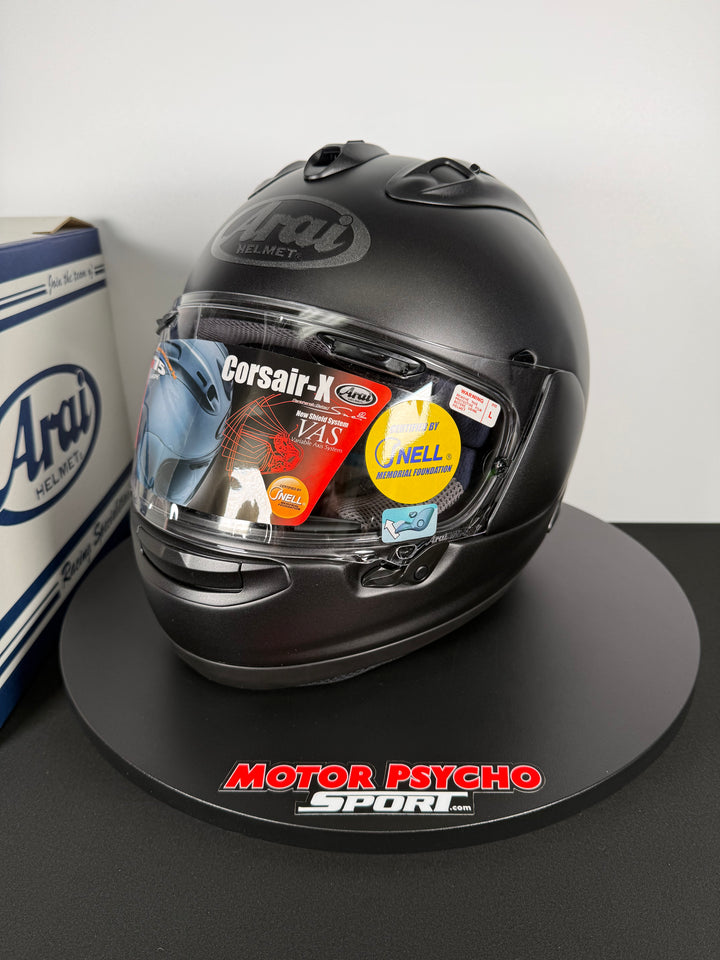 Arai Corsair-X Helmet - Black Frost - Size L - OPEN BOX