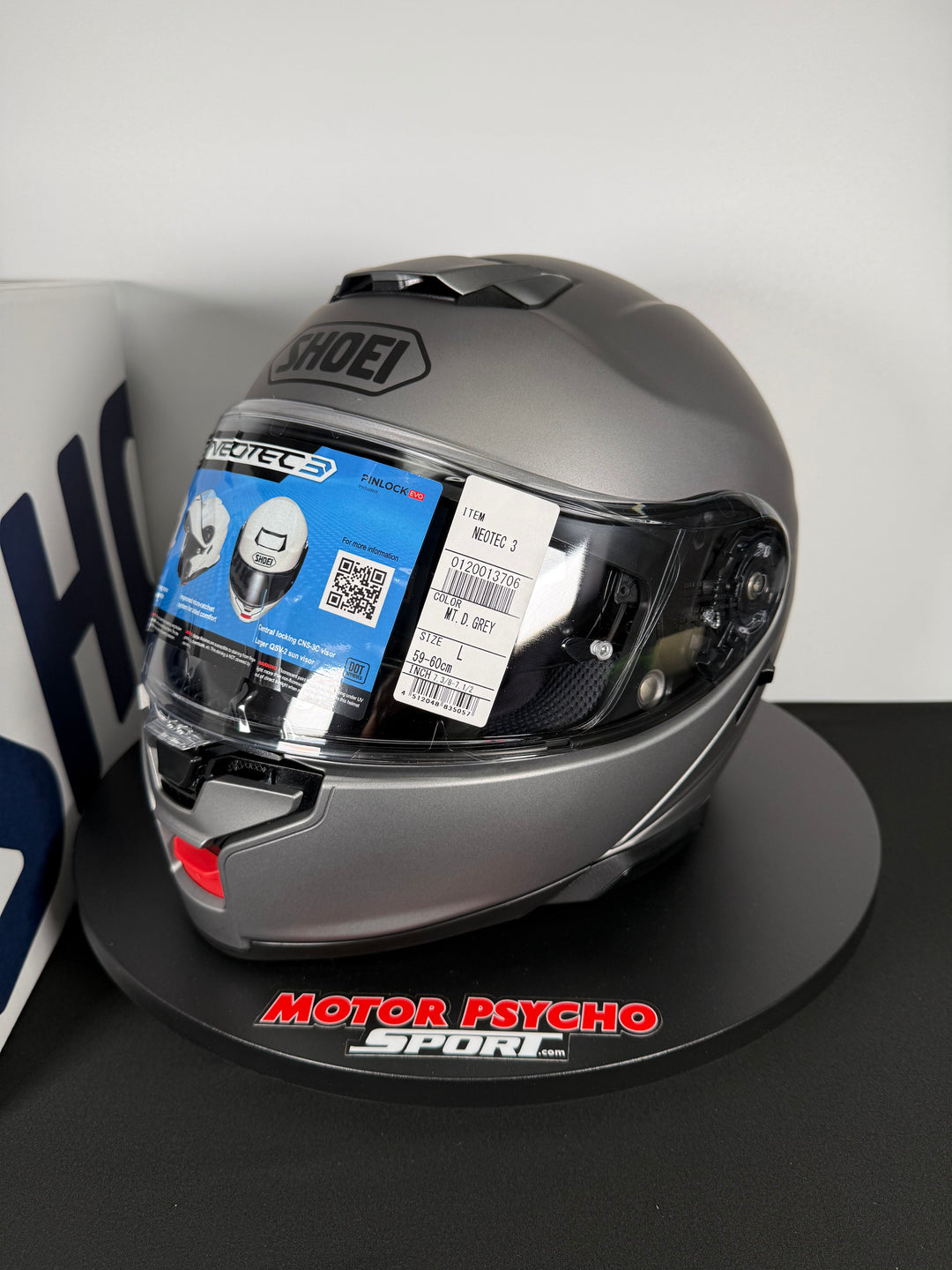 Shoei Neotec 3 Modular Helmet - Matte Deep Grey - Size L - USED / OPEN BOX #2