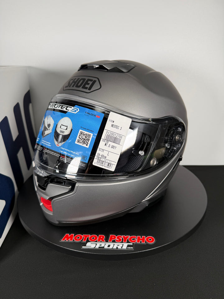 Shoei Neotec 3 Modular Helmet - Matte Deep Grey - Size L - USED / OPEN BOX #2