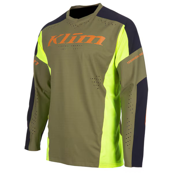 KLIM XC PRO JERSEY - HI-VIS - WINTER MOSS