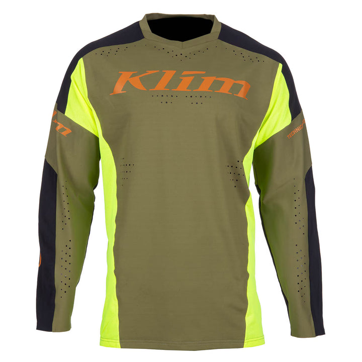 KLIM XC PRO JERSEY - HI-VIS - WINTER MOSS