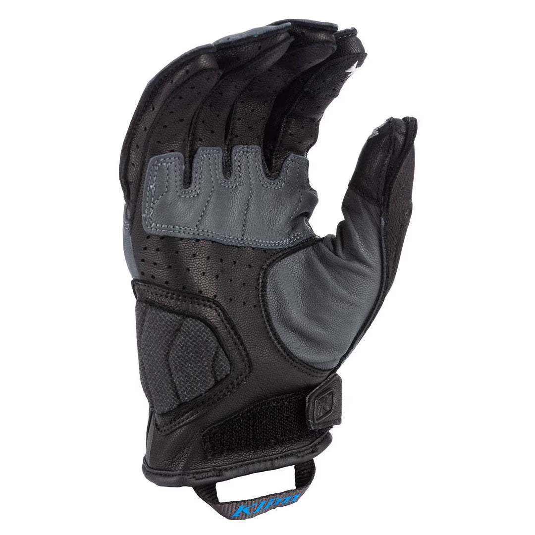 KLIM INDUCTION GLOVE - ASPHALT - ELECTRIC BLUE LEMONADE