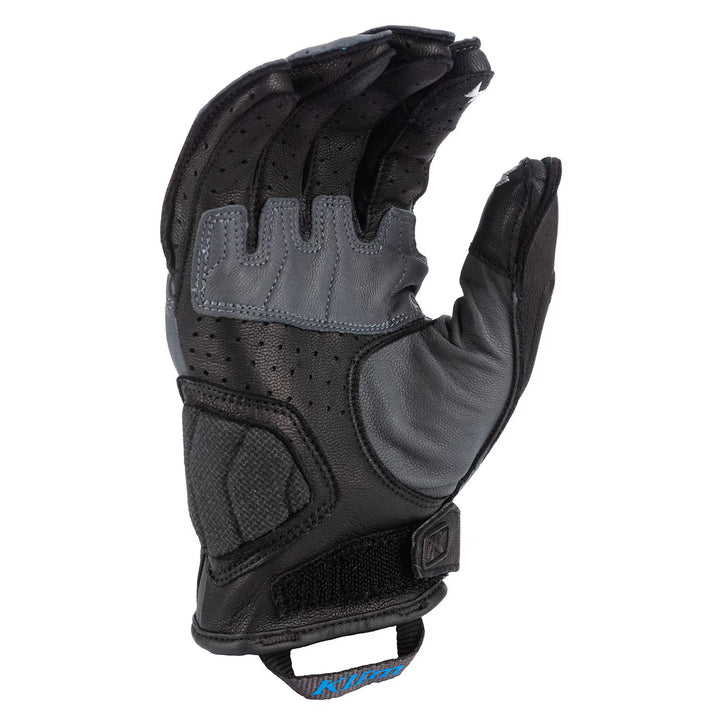 KLIM INDUCTION GLOVE - ASPHALT - ELECTRIC BLUE LEMONADE