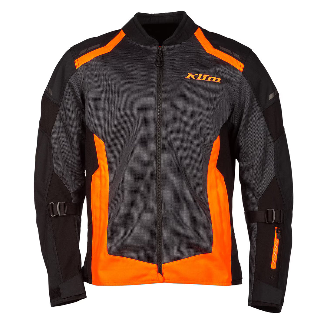 KLIM INDUCTION JACKET - BLACK - STRIKE ORANGE