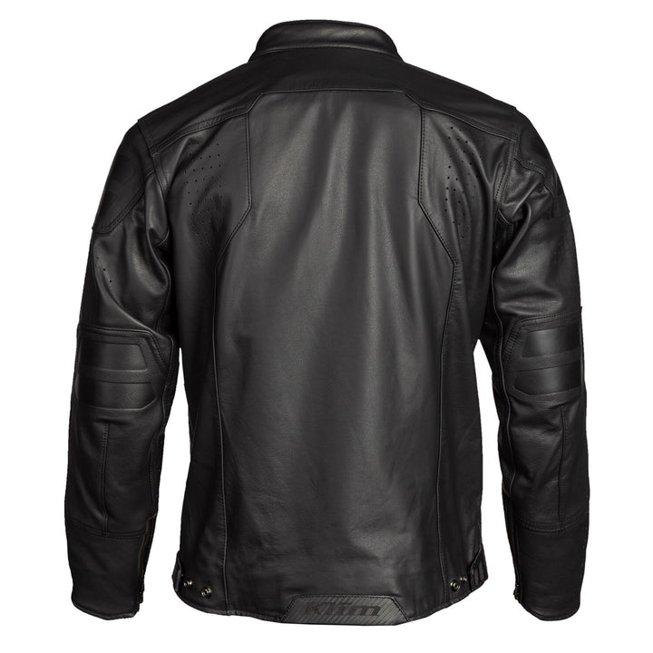 KLIM SIXXER LEATHER JACKET - GUNMETAL BLACK