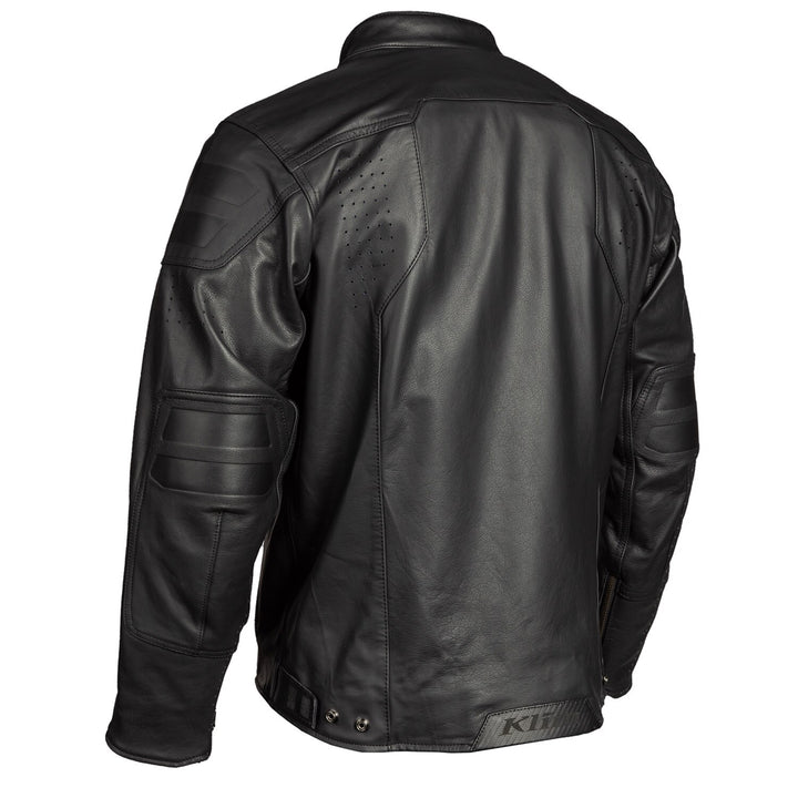 KLIM SIXXER LEATHER JACKET - GUNMETAL BLACK