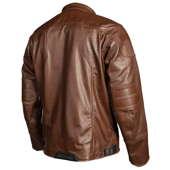 KLIM SIXXER LEATHER JACKET - SIENNA BROWN