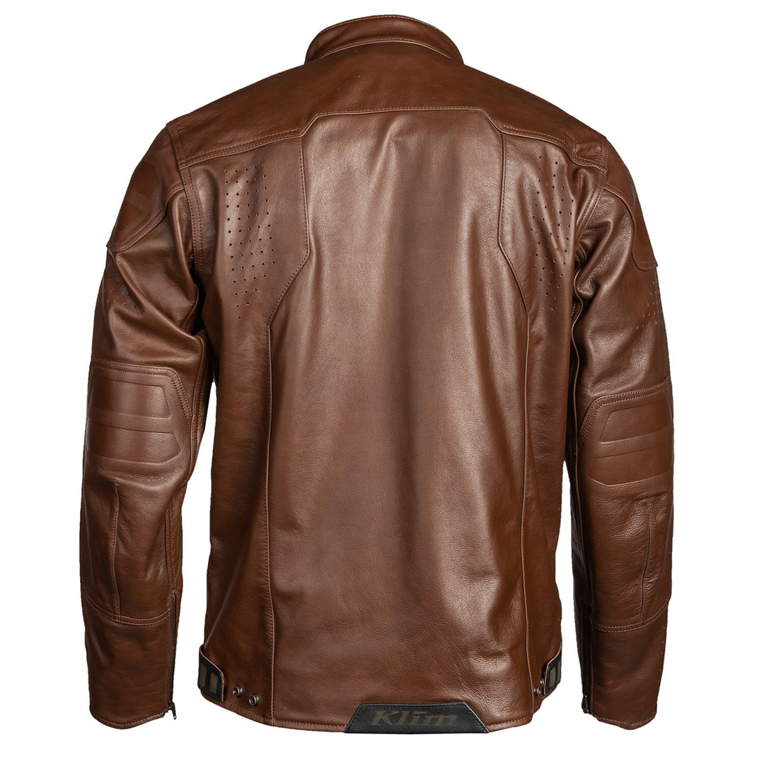 KLIM SIXXER LEATHER JACKET - SIENNA BROWN