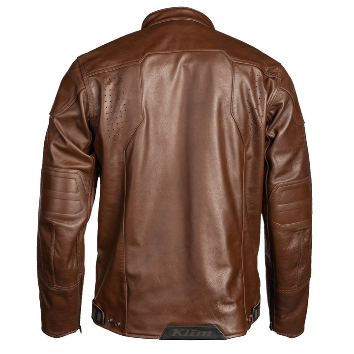 KLIM SIXXER LEATHER JACKET - SIENNA BROWN