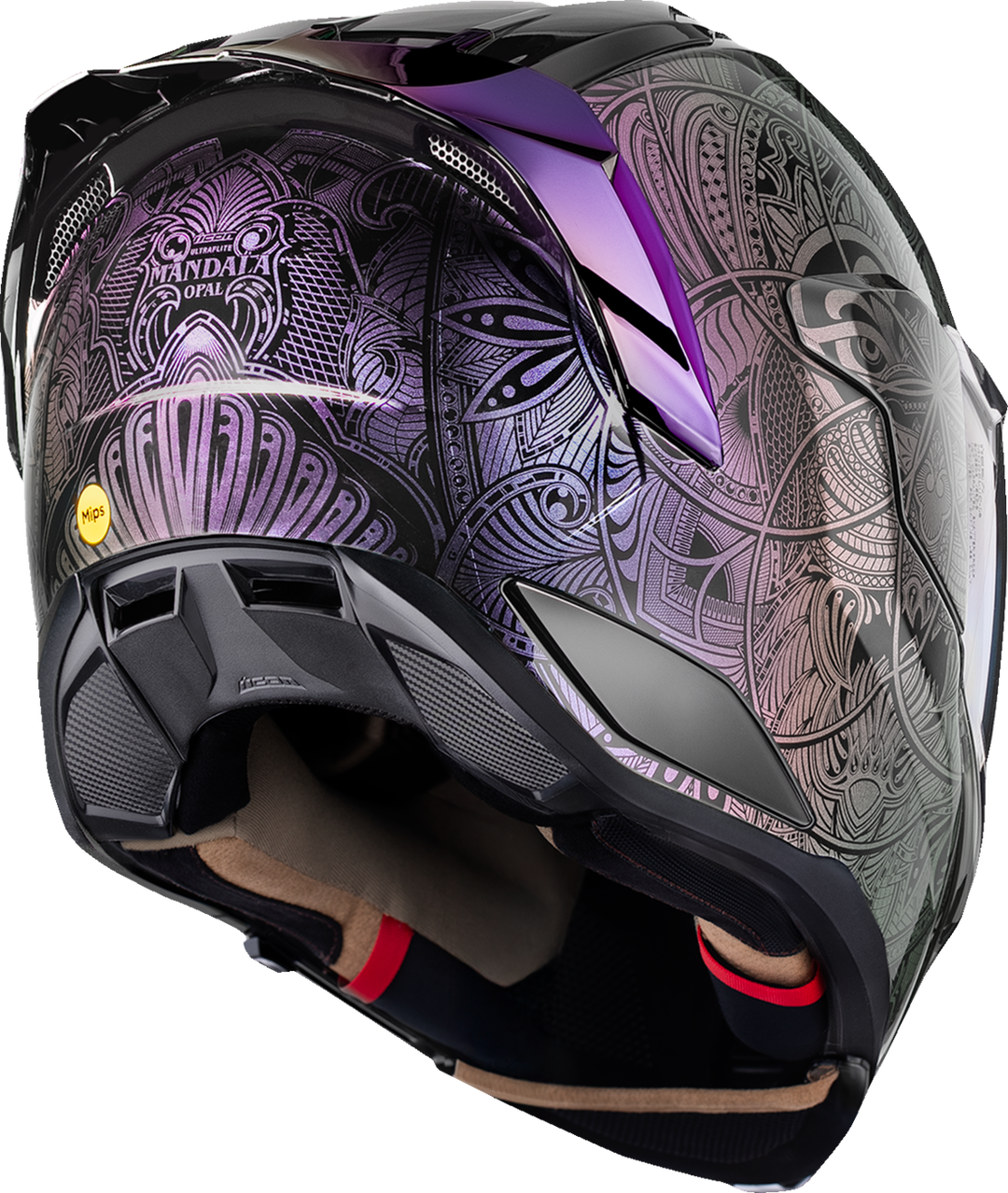 Icon Ultraflite Helmet - Opal Mandala Mips Purple