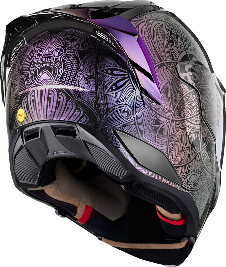 Icon Ultraflite Helmet - Opal Mandala Mips Purple