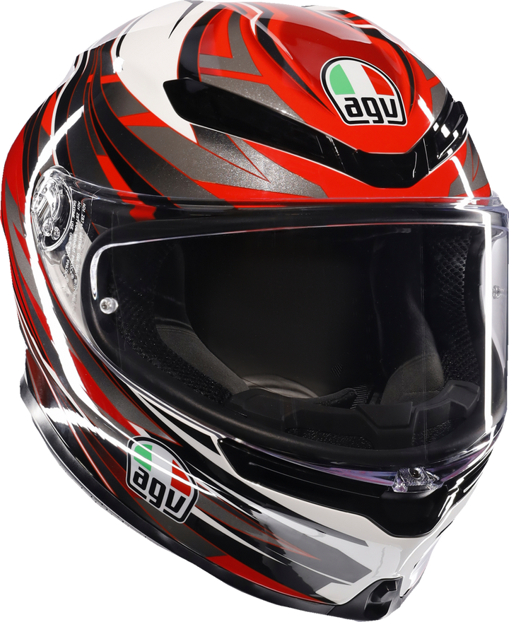 AGV K6 S Helmet - Reeval White/Red/Grey