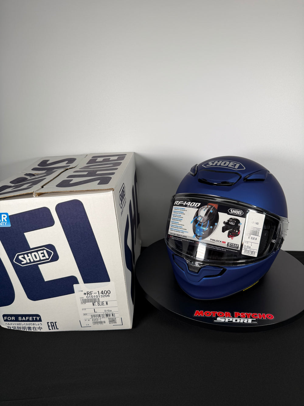 Shoei RF-1400 Helmet - Matte Blue - Size Large