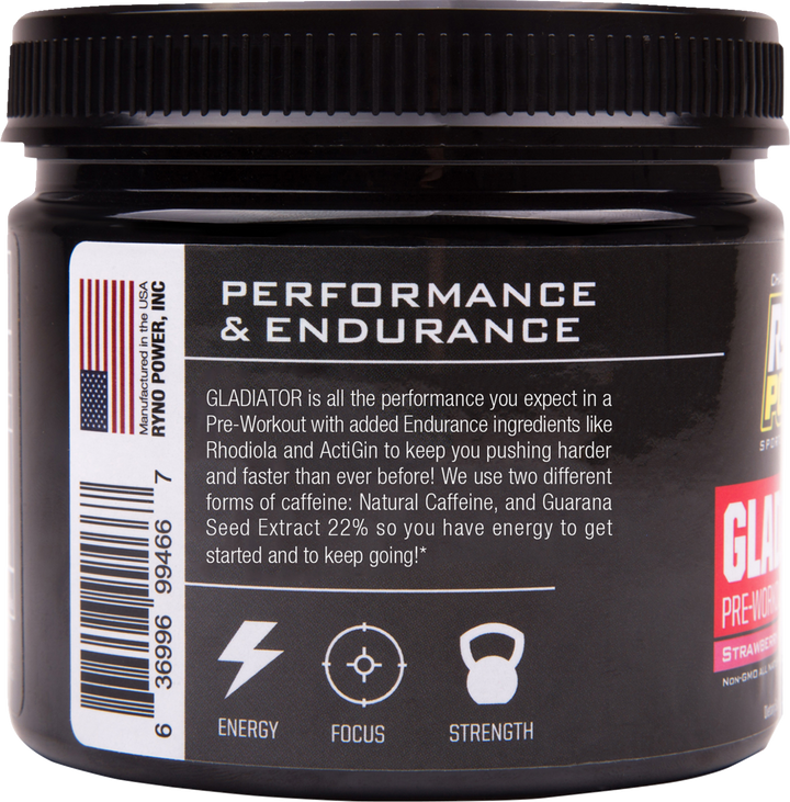 Ryno Power Gladiator Pre-Workout Drink Mix - Strawberry Lemonade