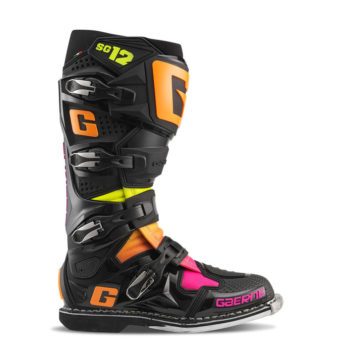 Gaerne SG-12 Boots - LE Black/Orange/Pink