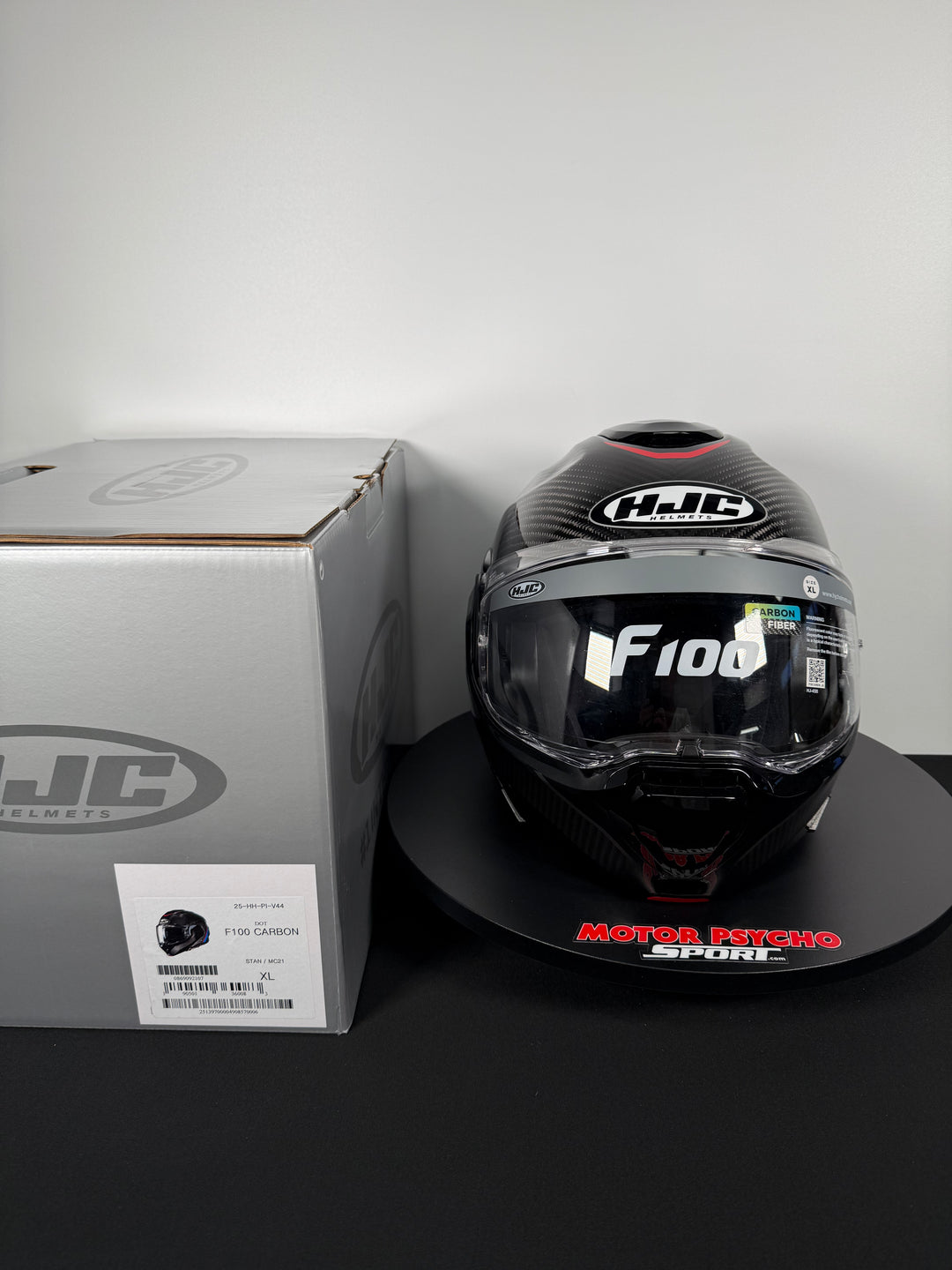 HJC F100 Carbon Modular Helmet - Stan MC-21 - Size XL - OPEN BOX