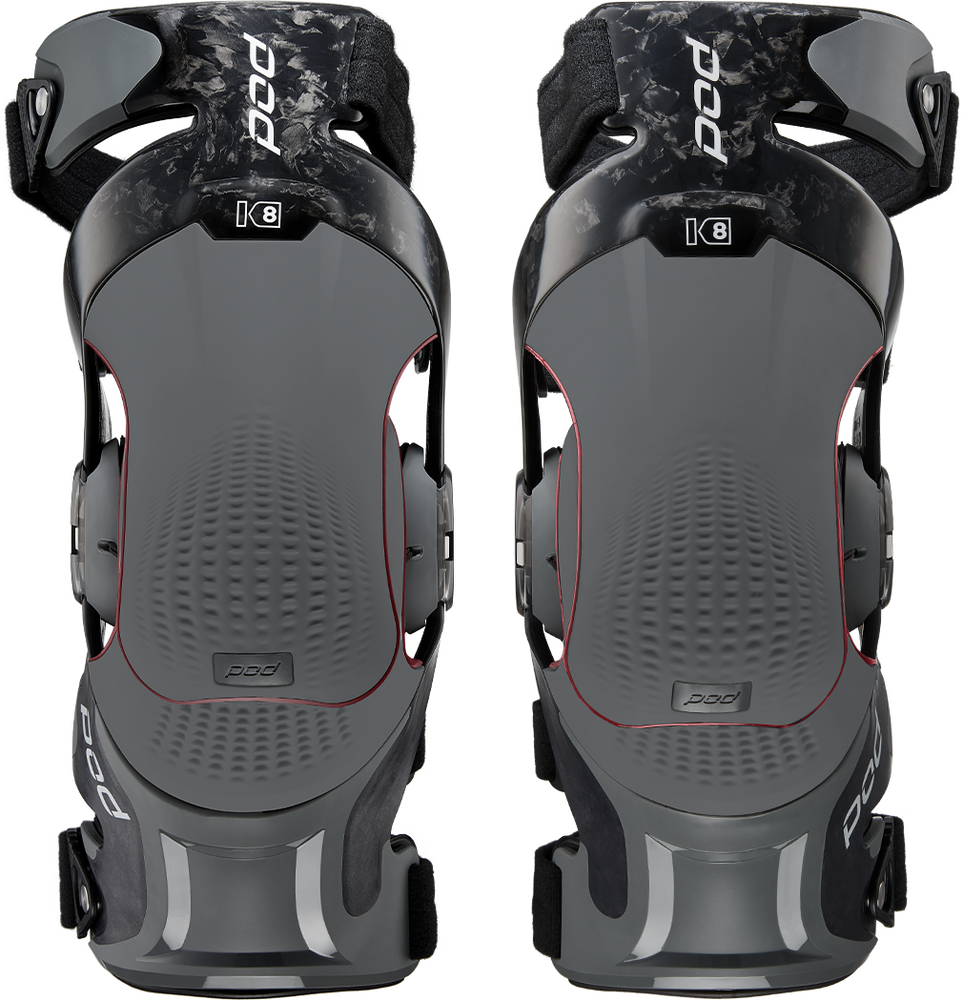 Pod K8 3.0 Knee Brace Carbon Pair - Carbon/Graphite