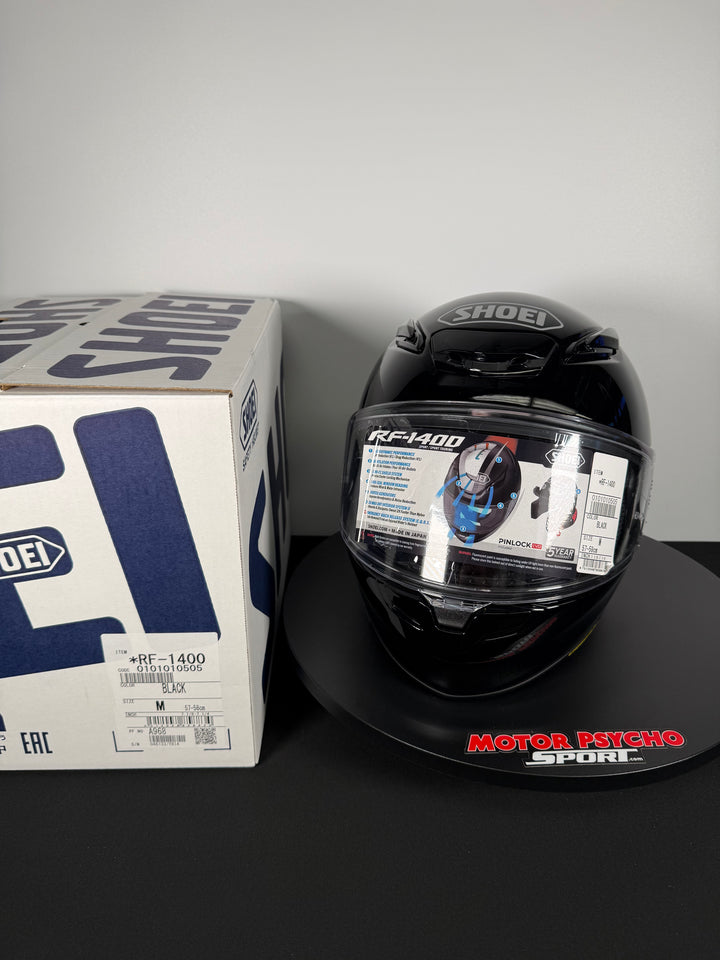 Shoei RF-1400 Helmet - Gloss Black Size MD - USED / LIKE NEW #2 - FINAL SALE NO RETURNS