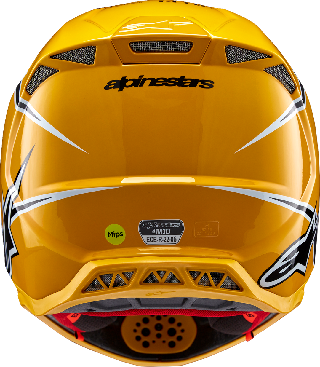 Alpinestars Supertech S-M10 Ampress Helmet - Gloss Black/Yellow