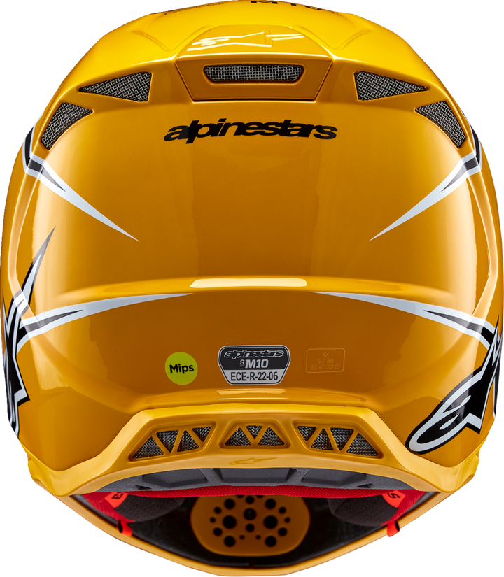Alpinestars Supertech S-M10 Ampress Helmet - Gloss Black/Yellow