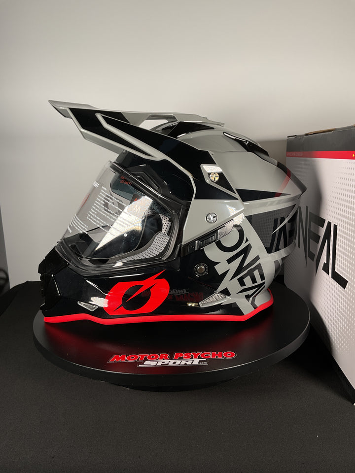 O'Neal Sierra Helmet R Gray/Black/Red - Size M - Used Open Box