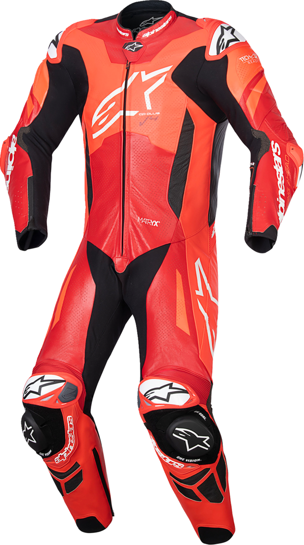 Alpinestars GP Plus V4 Sprint 1 Piece Leather Suit - Red Fluo/Mid