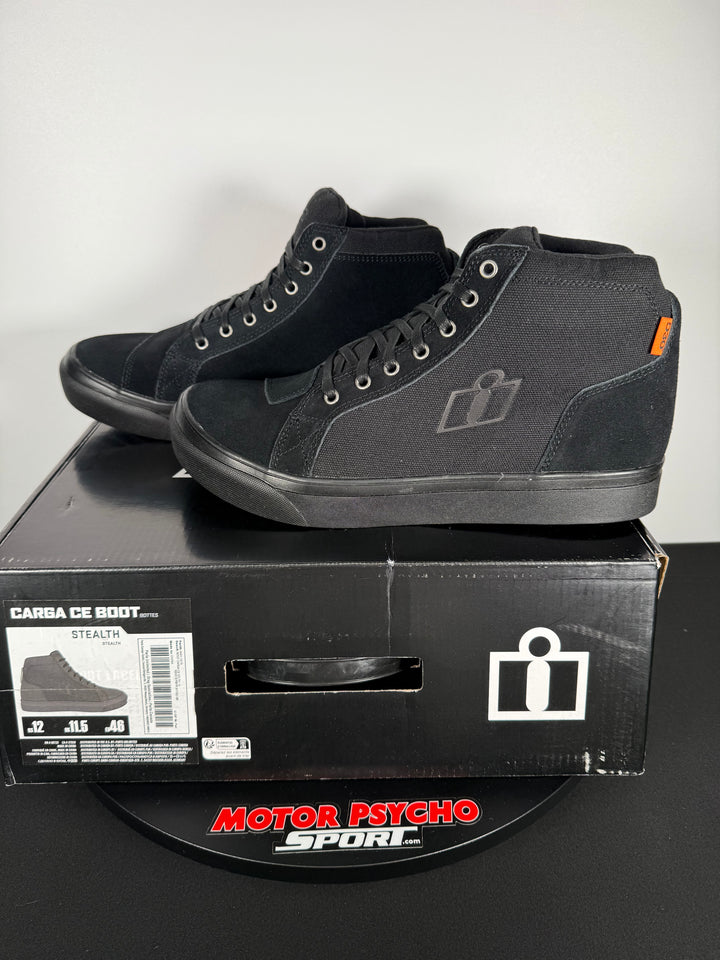 Icon Carga CE Boots - STEALTH - Size EU 46 / US 12 - OPEN BOX - FINAL SALE / NO RETURNS