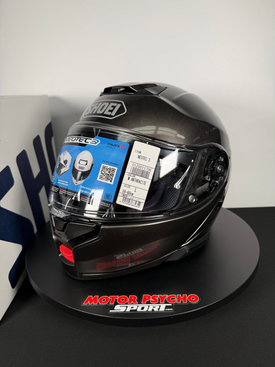 Shoei Neotec 3 Modular Helmet - Anthracite Metallic - Size Large - USED / OPEN BOX