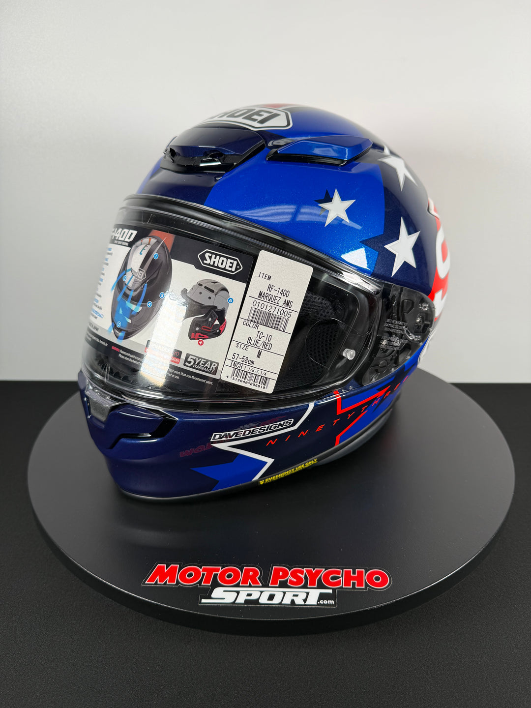 Shoei RF-1400 Marquez American Spirit Helmet