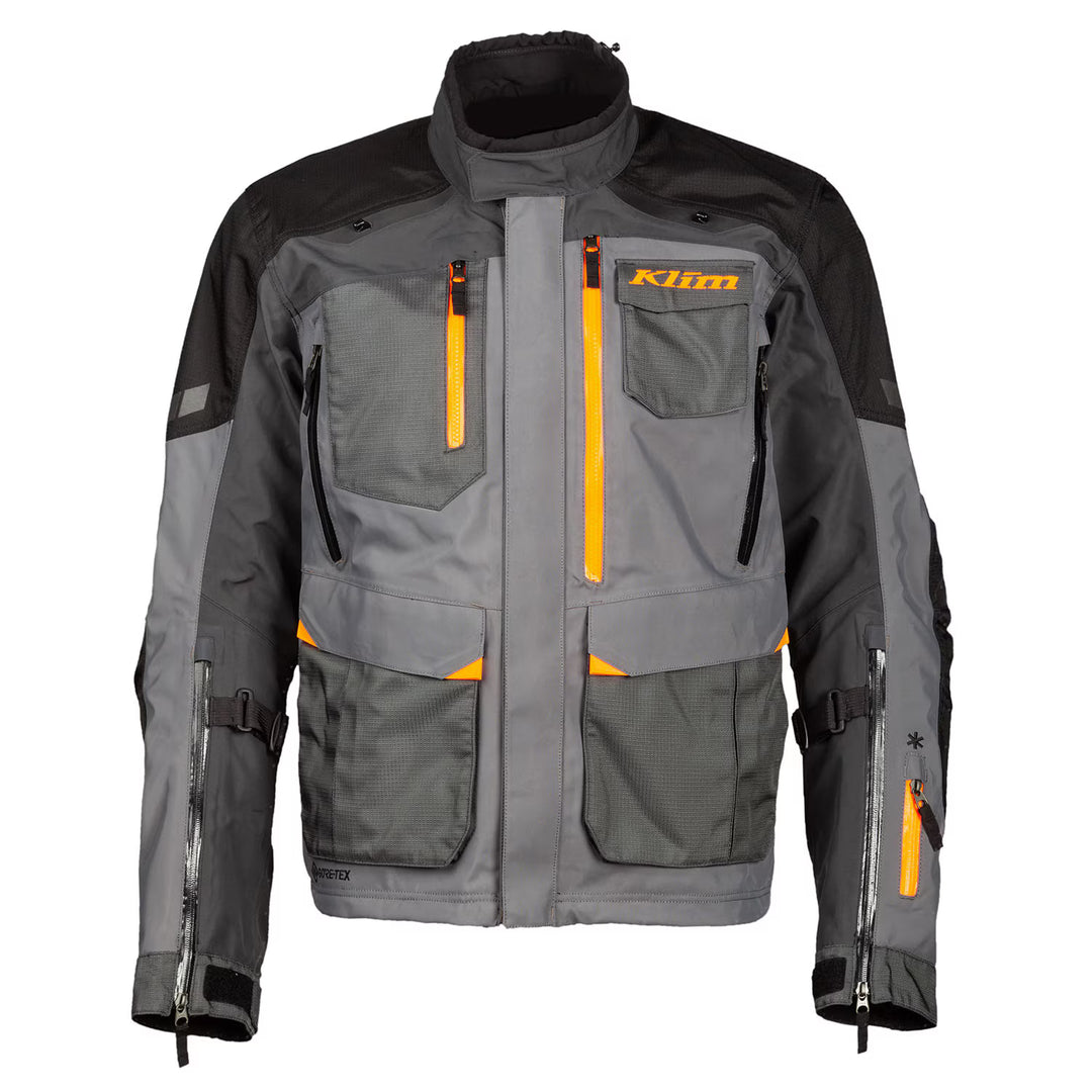 KLIM Carlsbad Jacket - Asphalt - Strike Orange