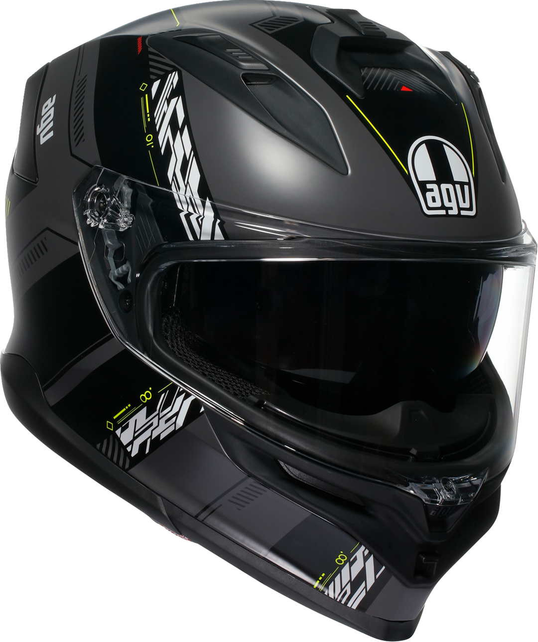 AGV K7 Helmet - Kyber Matte Gray/Yellow
