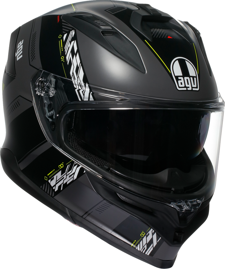 AGV K7 Helmet - Kyber Matte Gray/Yellow