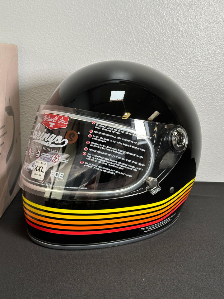 Biltwell Gringo ECE Helmet Gloss Black Spectrum - Size XXL
