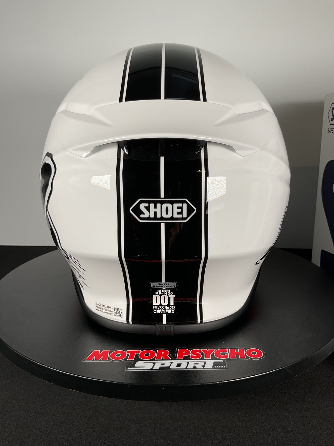 Shoei RF-1400 Ideograph Helmet - TC-6 White/Black - Size L - Used Fair Blem