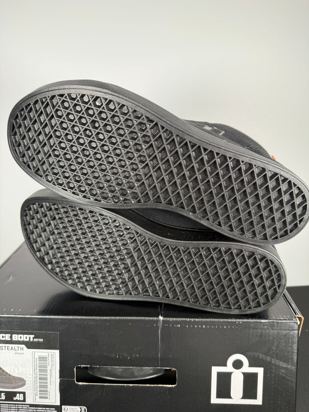 Icon Carga CE Boots - STEALTH - Size EU 46 / US 12 - OPEN BOX - FINAL SALE / NO RETURNS