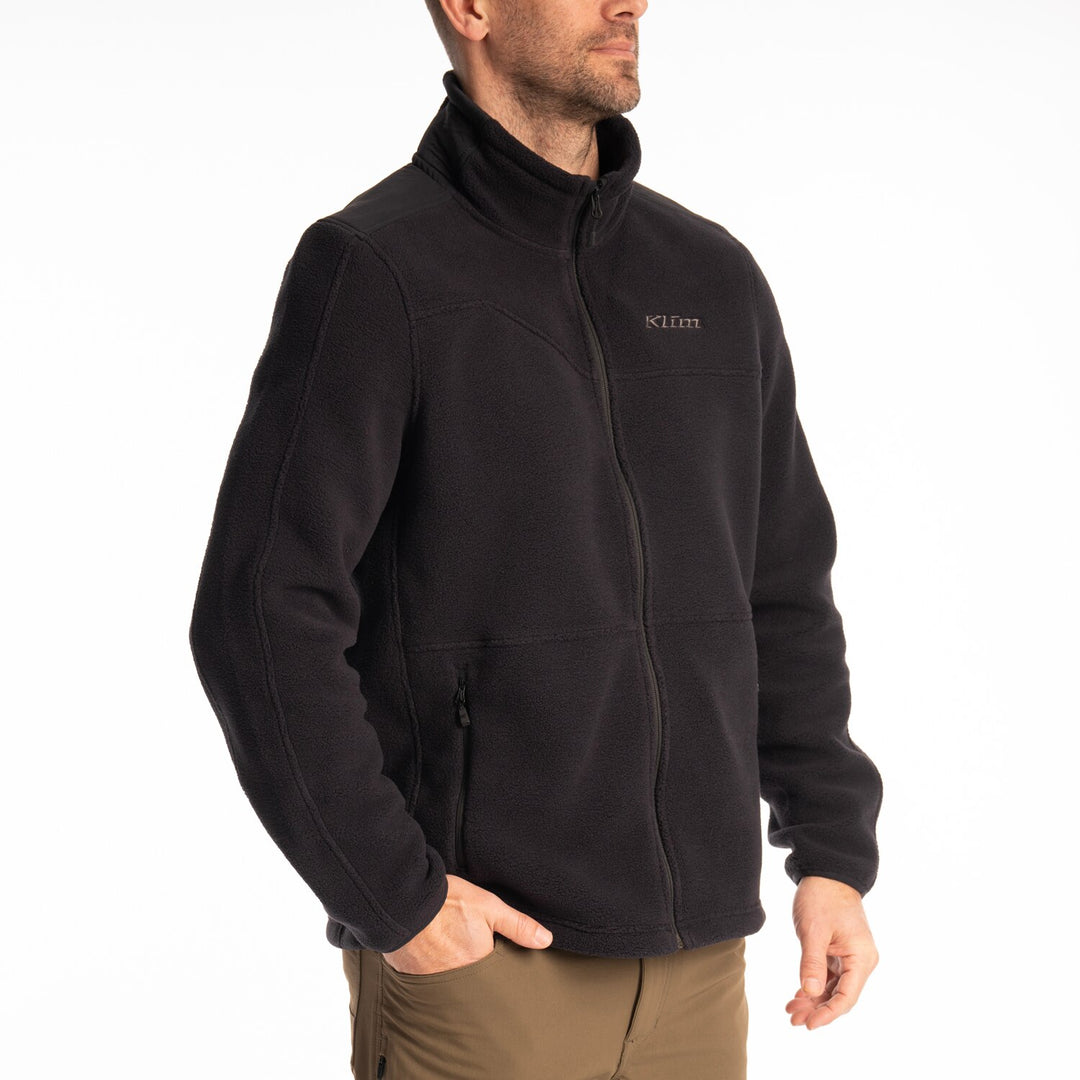 KLIM TETON CREST FLEECE JACKET - BLACK
