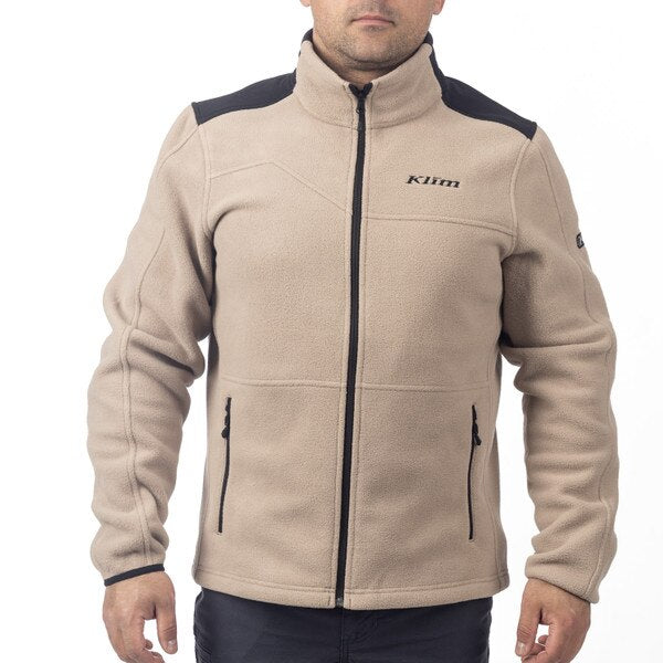 KLIM TETON CREST FLEECE JACKET - MONTANA TAN - BLACK