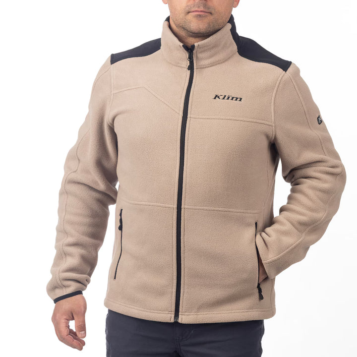 KLIM TETON CREST FLEECE JACKET - MONTANA TAN - BLACK