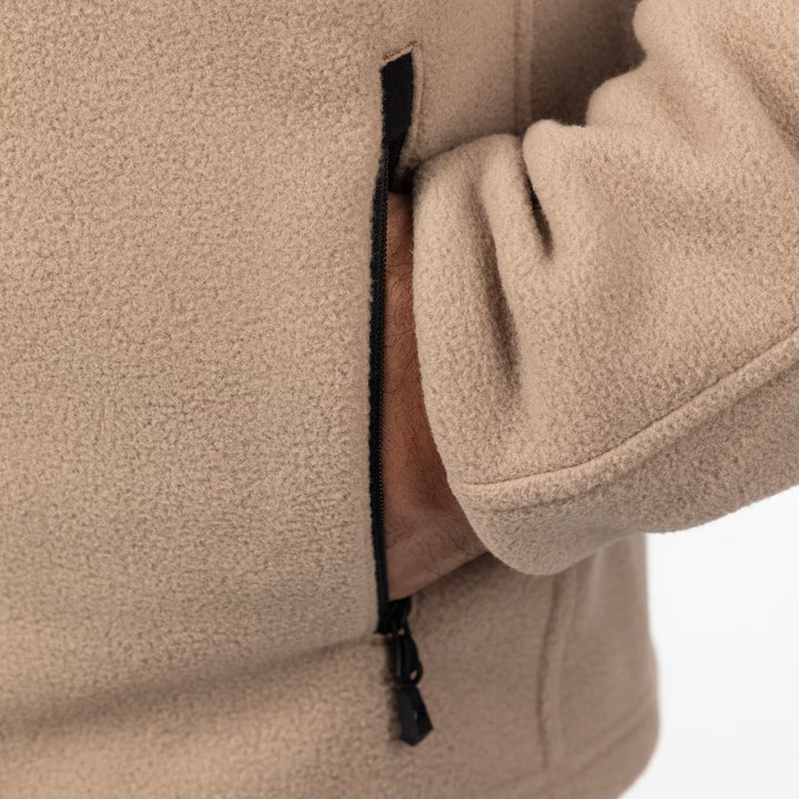KLIM TETON CREST FLEECE JACKET - MONTANA TAN - BLACK
