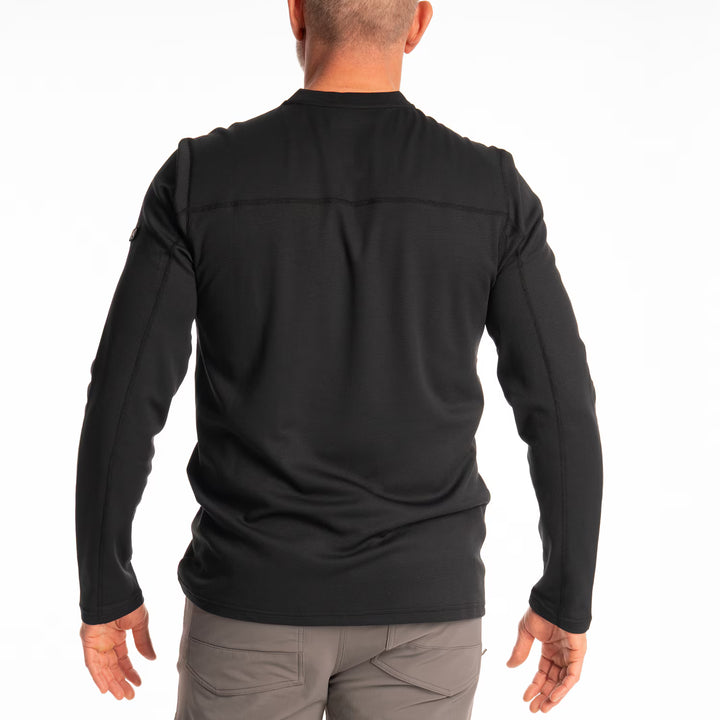 KLIM SIDEWINDER WOOL LONG SLEEVE SHIRT - BLACK