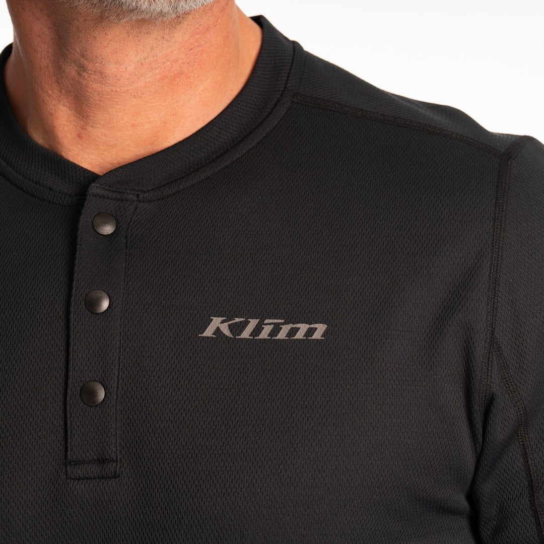 KLIM SIDEWINDER WOOL LONG SLEEVE SHIRT - BLACK