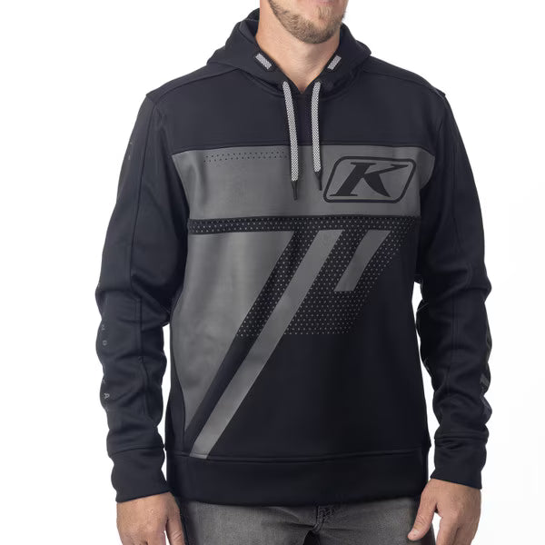KLIM ARCHER PULLOVER HOODIE - BLACK - ASPHALT